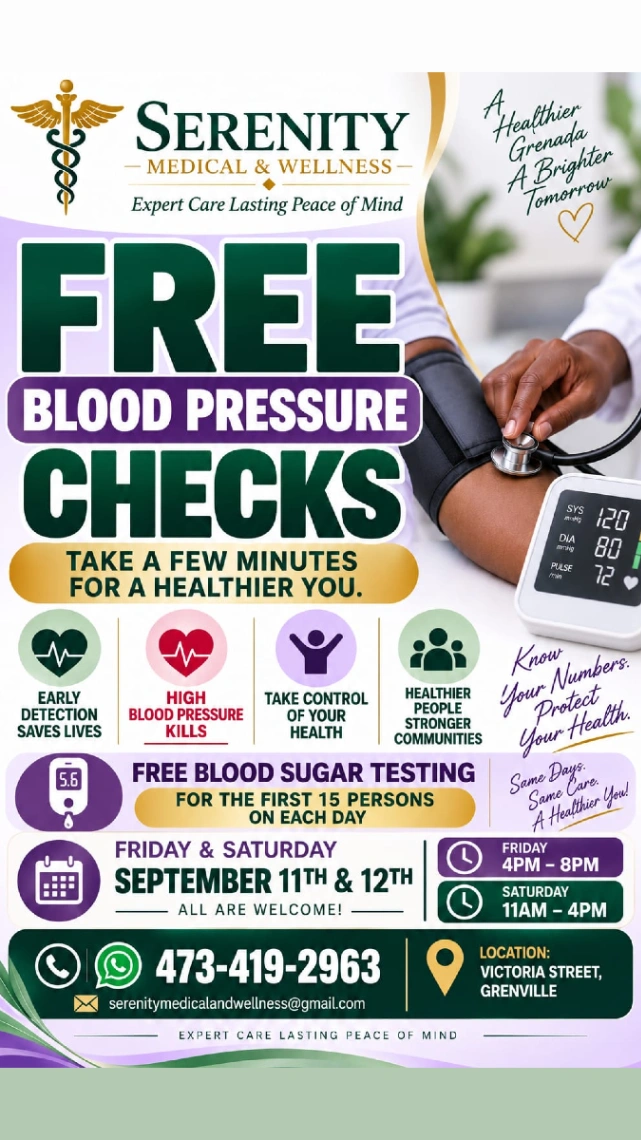 Serenity Free Blood pressure checks event